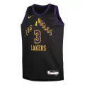 Youth Los Angeles Lakers Anthony Davis #3 Black Swingman Jersey 2023/24 - City Edition - thejerseys
