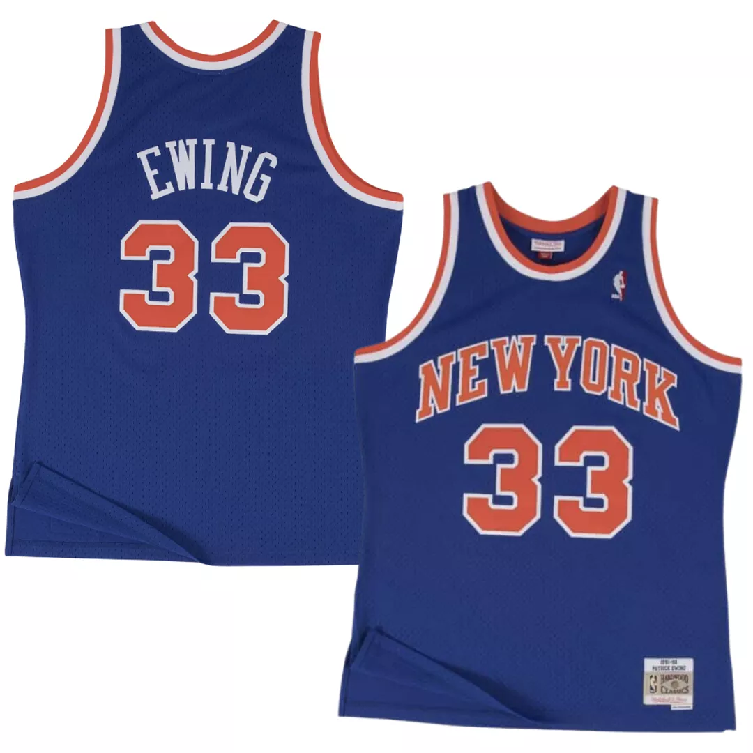 Men's New York Knicks Patrick Ewing #33 Hardwood Classics Jersey 1991/92