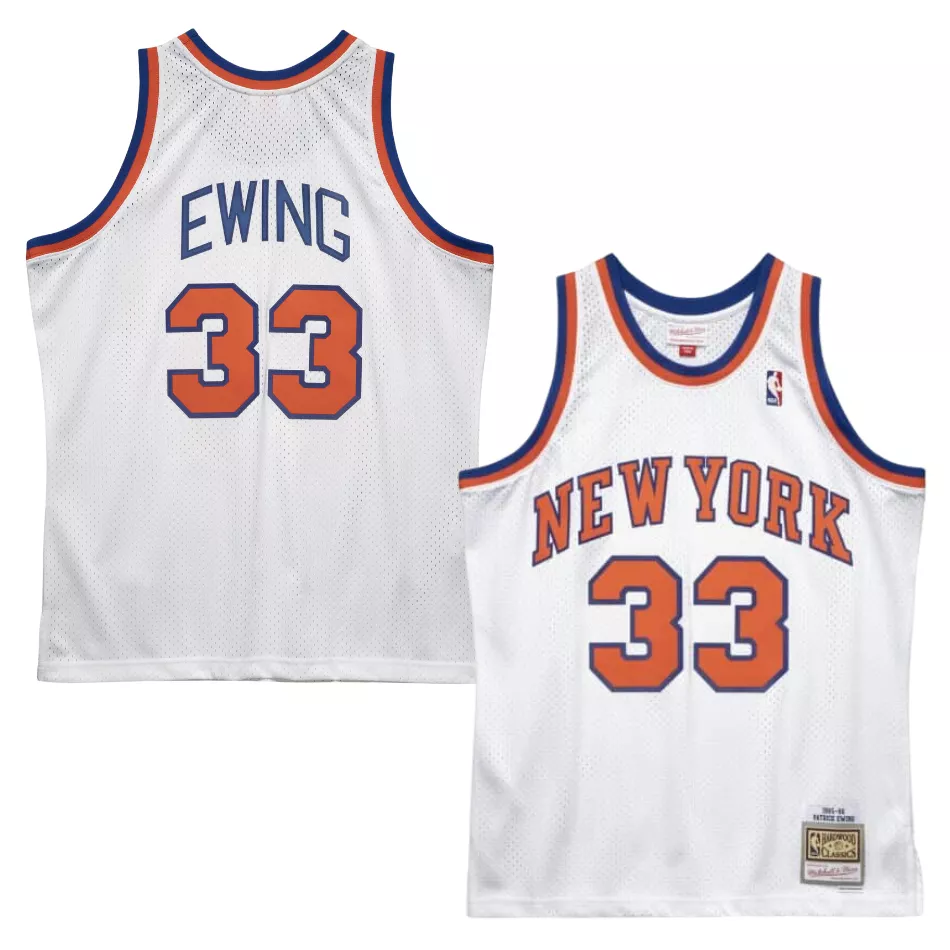 Men's New York Knicks Patrick Ewing #33 Hardwood Classics Swingman Jersey 1985/86 - thejerseys