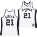 Men's San Antonio Spurs Tim Duncan #21 white Hardwood Classics Jersey 1998/99 - thejerseys