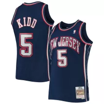 Men's Brooklyn Nets Jason Kidd #5 Navy Hardwood Classics Jersey 2006/07 - thejerseys