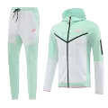 Customize Green&White Hoodie Training Kit For Adults - thejerseys