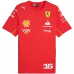 Ferrari F1 Racing Team Charles Leclerc #16 T-Shirt 2024 - thejerseys