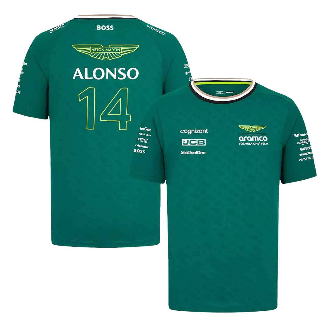 Aston Martin Cognizant F1 Racing Team Fernando Alonso #14 T-Shirt 2024 - thejerseys