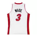Men's Miami Heat Dwyane Wade #3 White Hardwood Classics Jersey 2005/06 - thejerseys