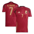 Men's Belgium DE BRUYNE #7 Home Soccer Jersey Euro 2024 - thejerseys