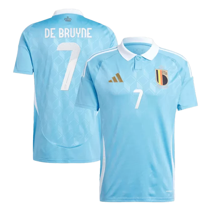Men's Belgium DE BRUYNE #7 Away Soccer Jersey Euro 2024 - thejerseys