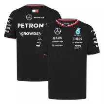 Mercedes AMG Petronas F1 Racing Team Black T-Shirt 2024 - thejerseys