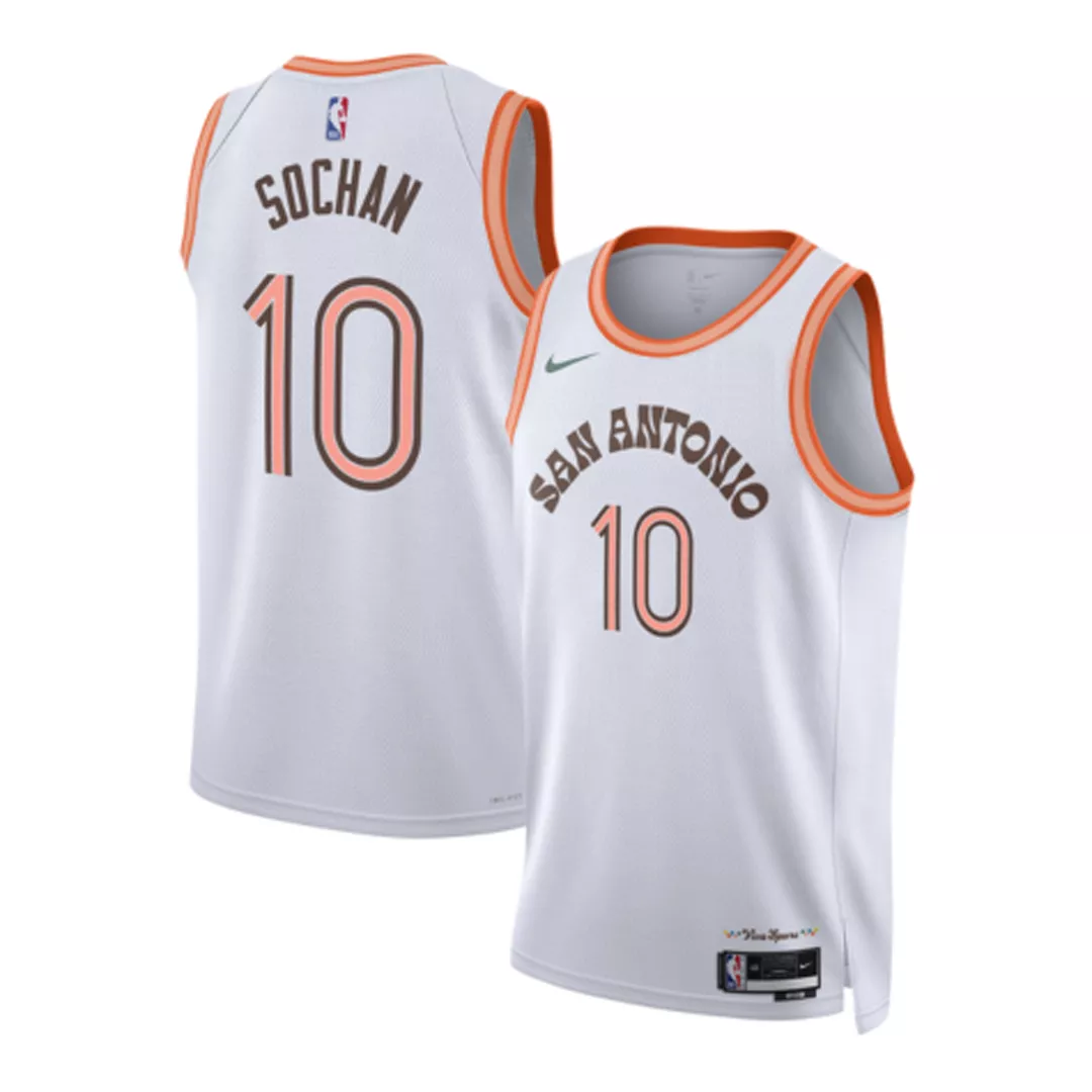 Men's San Antonio Spurs Jeremy Sochan #10 Swingman Jersey 2023/24 - City Edition