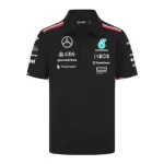 Mercedes AMG Petronas F1 Black Team Polo 2024 - thejerseys