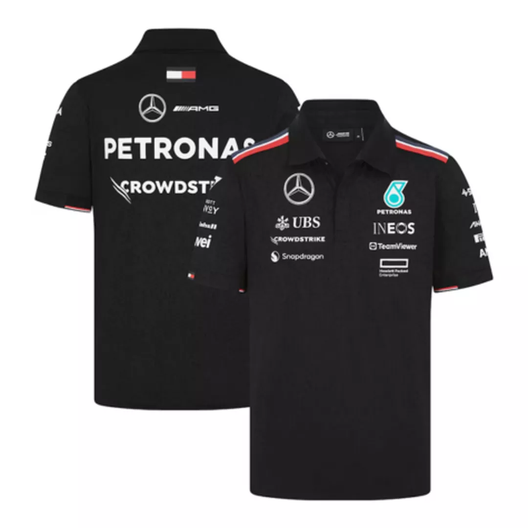 Mercedes AMG Petronas F1 Black Team Polo 2024 - Super Quailty