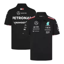 Mercedes AMG Petronas F1 Black Team Polo 2024 - thejerseys