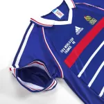 France Home Retro Soccer Jersey World Cup 1998 - thejerseys