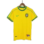 Brazil Home Retro Soccer Jersey 1998 - thejerseys