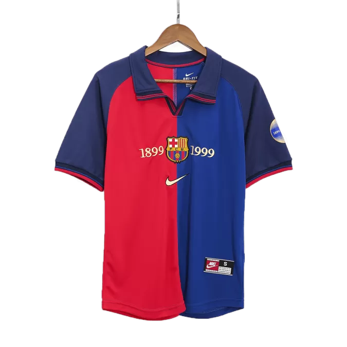 Barcelona Home Retro Soccer Jersey 1999/00 - thejerseys