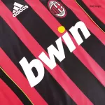 AC Milan MALDINI #3 Home Retro Long Sleeve Soccer Jersey 2006/07 - thejerseys