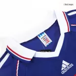France Home Retro Soccer Jersey World Cup 1998 - thejerseys