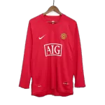 Manchester United RONALDO #7 Home Retro Long Sleeve Soccer Jersey 2007/08 - thejerseys