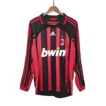 AC Milan Home Retro Long Sleeve Soccer Jersey 2006/07 - thejerseys