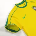 Brazil Home Retro Soccer Jersey 1998 - thejerseys