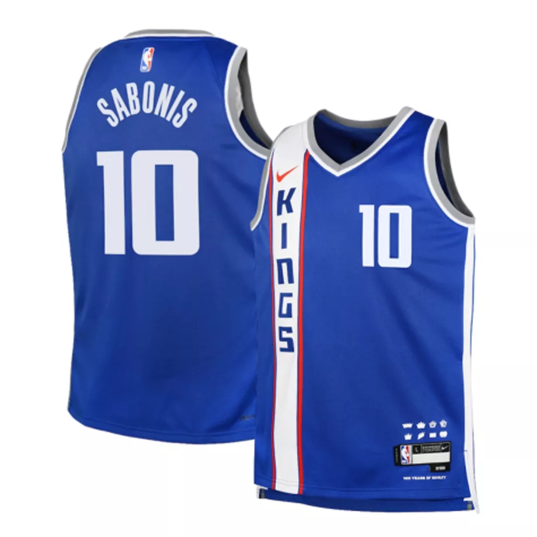 Youth Sacramento Kings Domantas Sabonis #10 Blue Swingman Jersey 2023/24 - City Edition
