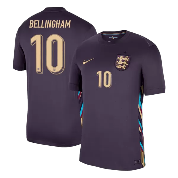 [Super Quailty] Men's England BELLINGHAM #10 Away Soccer Jersey Euro 2024 - thejerseys