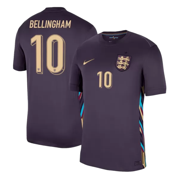 [Super Quality] Men's England BELLINGHAM #10 Away Soccer Jersey Euro 2024 - thejerseys