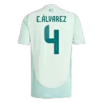 Men's Mexico E.ÁLVAREZ #4 Away Soccer Jersey Copa América 2024 - thejerseys