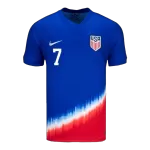 [Super Quality] Men's USA REYNA #7 Away Soccer Jersey Copa América 2024 - thejerseys