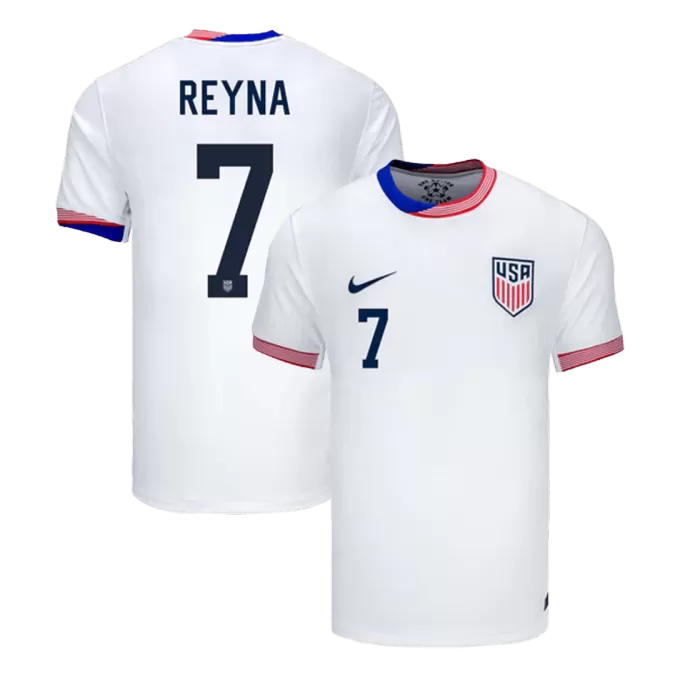 Men's USA REYNA #7 Home Soccer Jersey Copa América 2024 - thejerseys