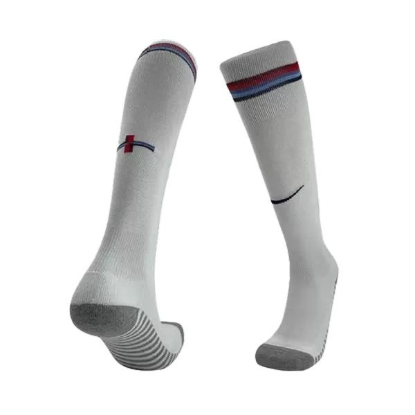 Kid's England Home Soccer Socks Euro 2024 - thejerseys