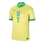 [Super Quality] Men's Brazil VINI JR. #7 Home Soccer Jersey Copa América 2024 - thejerseys