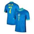 Men's Brazil VINI JR. #7 Away Soccer Jersey Copa América 2024 - thejerseys
