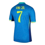 Men's Brazil VINI JR. #7 Away Soccer Jersey Copa América 2024 - thejerseys