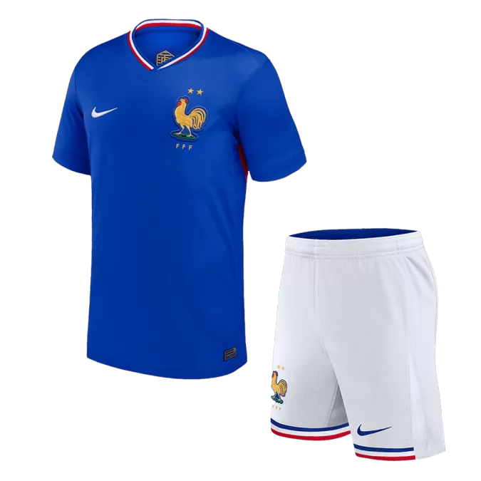 [Super Quailty] Men's France Home Jersey (Jersey+Shorts) Kit Euro 2024 - thejerseys