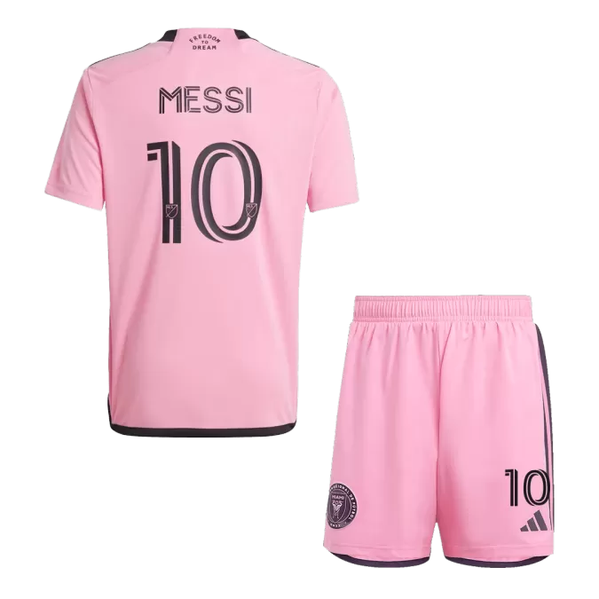 Kid's Inter Miami CF MESSI #10 Home Jerseys Kit(Jersey+Shorts) 2024 - thejerseys
