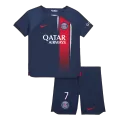 Kid's PSG MBAPPÉ #7 Home Jerseys Kit(Jersey+Shorts) 2023/24 - thejerseys