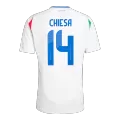 Men's Italy CHIESA #14 Away Soccer Jersey Euro 2024 - thejerseys