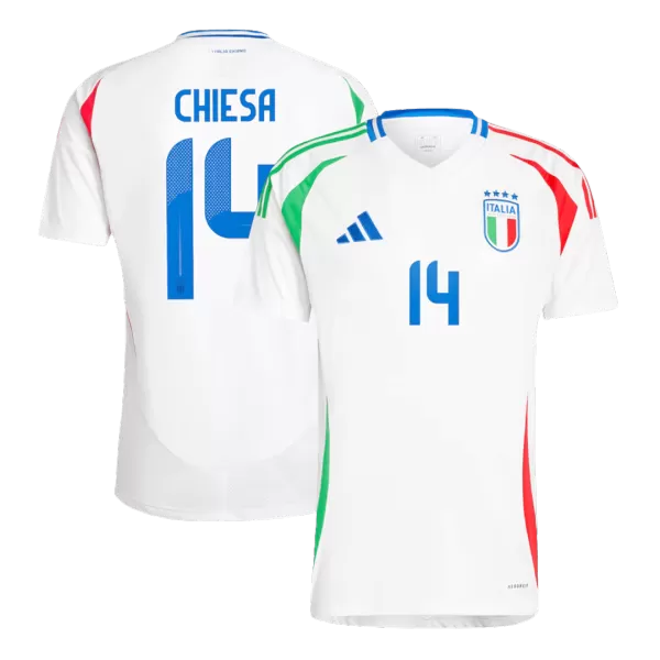 [Super Quailty] Men's Italy CHIESA #14 Away Soccer Jersey Euro 2024 - thejerseys
