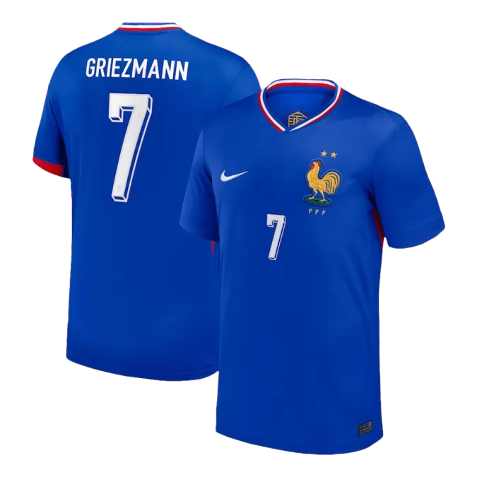 [Super Quailty] Men's France GRIEZMANN #7 Home Soccer Jersey Euro 2024 - thejerseys