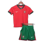 Kid's Portugal Home Jerseys Kit(Jersey+Shorts) Euro 2024 - thejerseys