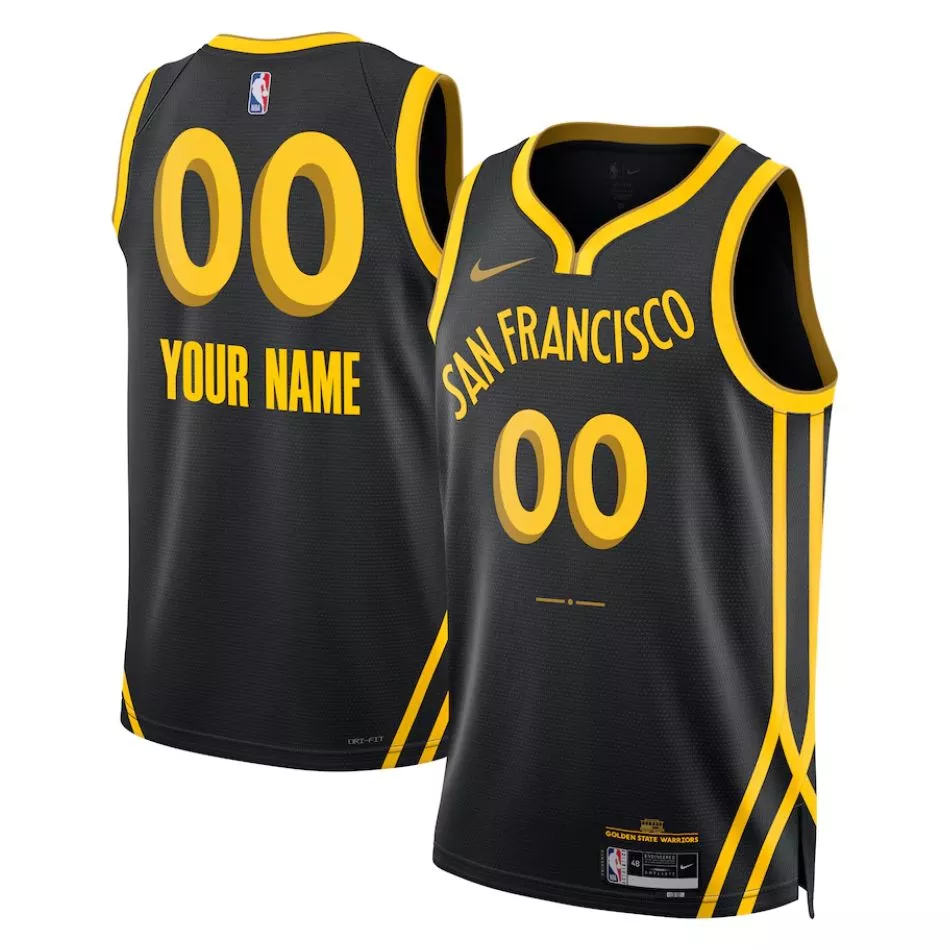 Men's Golden State Warriors Custom Swingman Jersey 2023/24 - City Edition - thejerseys