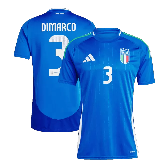 [Super Quailty] Men's Italy DIMARCO #3 Home Soccer Jersey Euro 2024 - thejerseys
