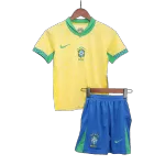 Kid's Brazil Home Jerseys Full Kit Copa América 2024 - thejerseys