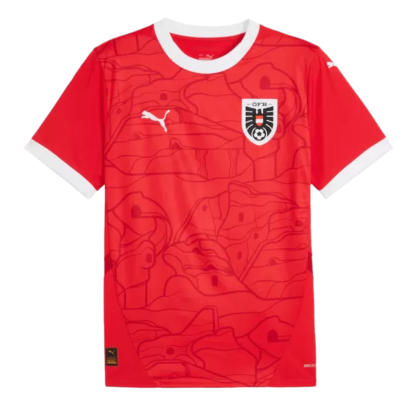 Men's Austria Home Soccer Jersey Euro 2024 - thejerseys