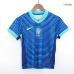 Kid's Brazil Away Jerseys Kit(Jersey+Shorts) Copa América 2024 - thejerseys