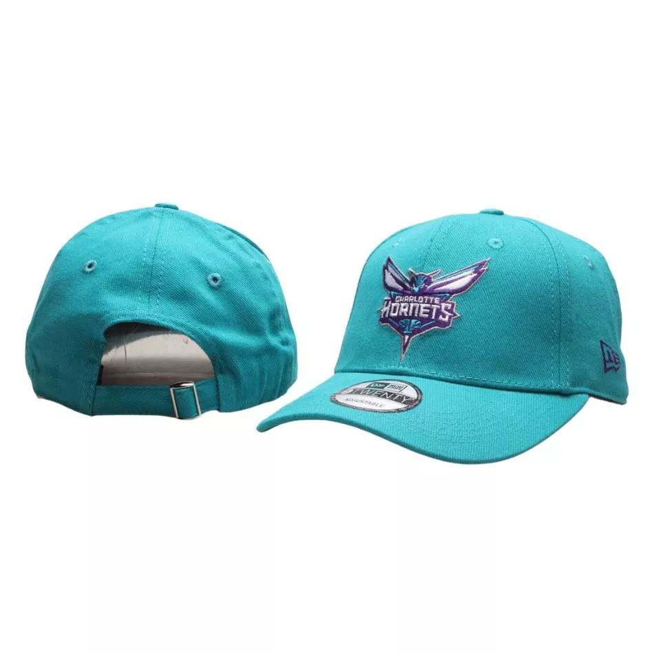 Men NBA Charlotte Hornets Blue Adjustable Hat - thejerseys