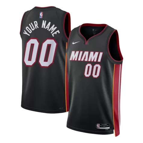 Men's Miami Heat Custom Swingman Jersey - Icon Edition - thejerseys