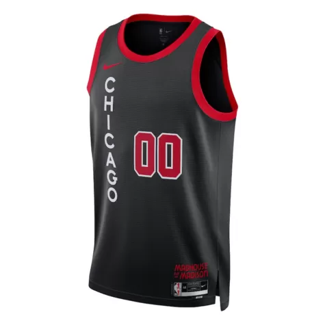 Men's Chicago Bulls Custom Black Swingman Jersey 2023/24 - City Edition - thejerseys