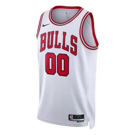 Men's Chicago Bulls Custom White Swingman Jersey - Association Edition - thejerseys